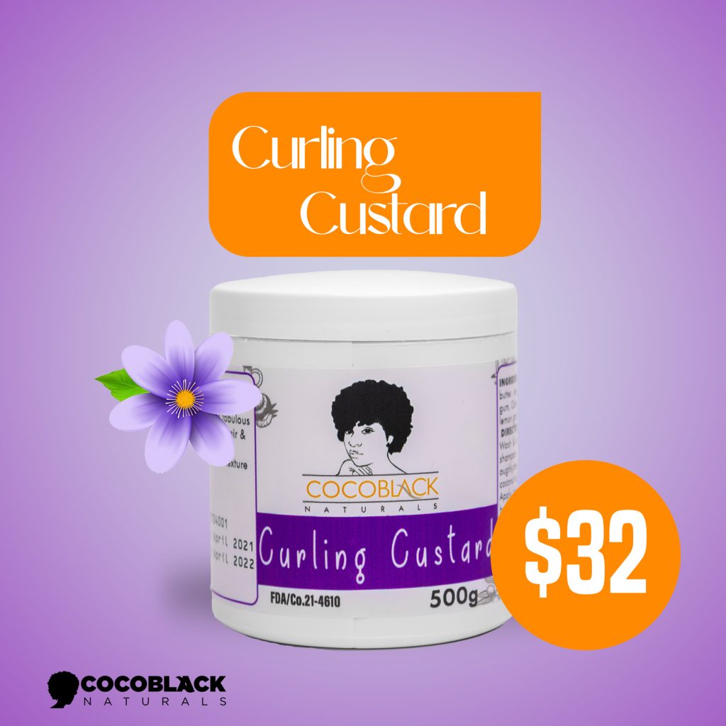 Curling Custard 500g Cocoblack Naturals Global.