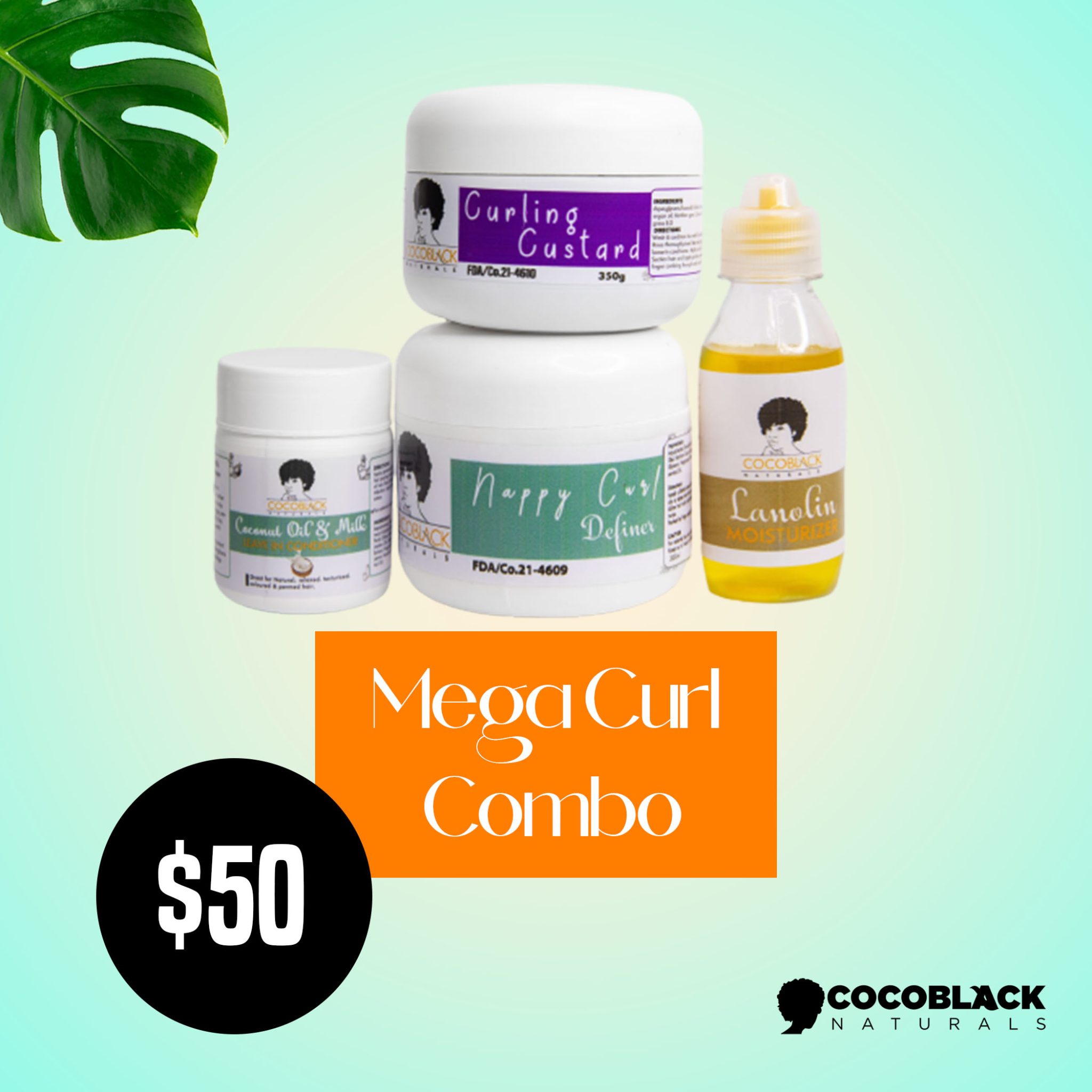 Mega Curl Combo Cocoblack Naturals Global.